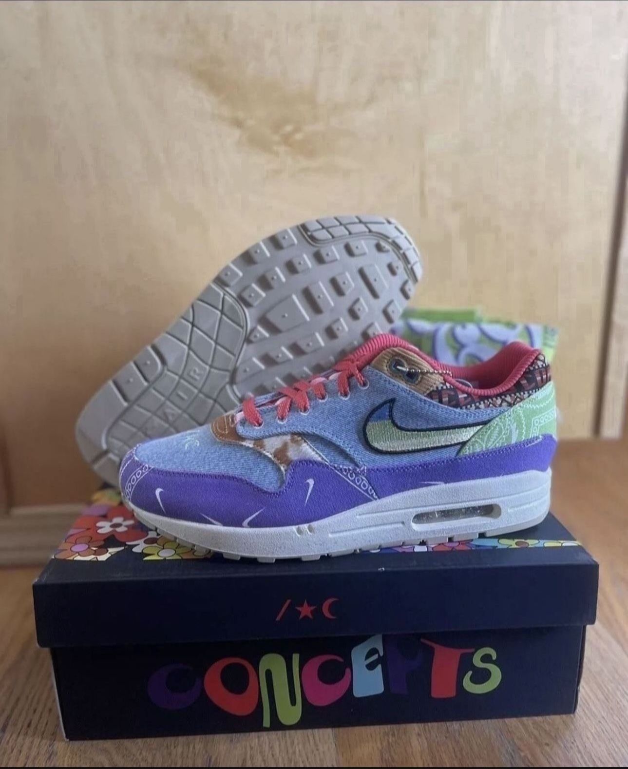 Concepts x Nike Air Max 1 SP Far Out CNCPTS DN1803-500 Sz 11 Special Box Brand New
