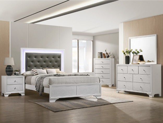 Brand New.! 7pc Queen Bedroom Set 😍/take It Home With Only$39down/hablamos Español Y Ofrecemos Financiamiento 🙋 