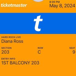 Diana Ross Tickets - Wed May 8