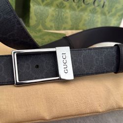Gucci  Gucci Gucci GG Belt with Rectangular Buckle size 110/44