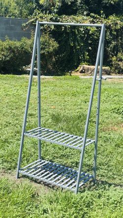 perchero / rack bamboo grey