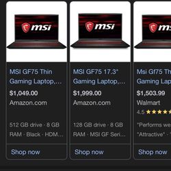 MSI GF75 Thin