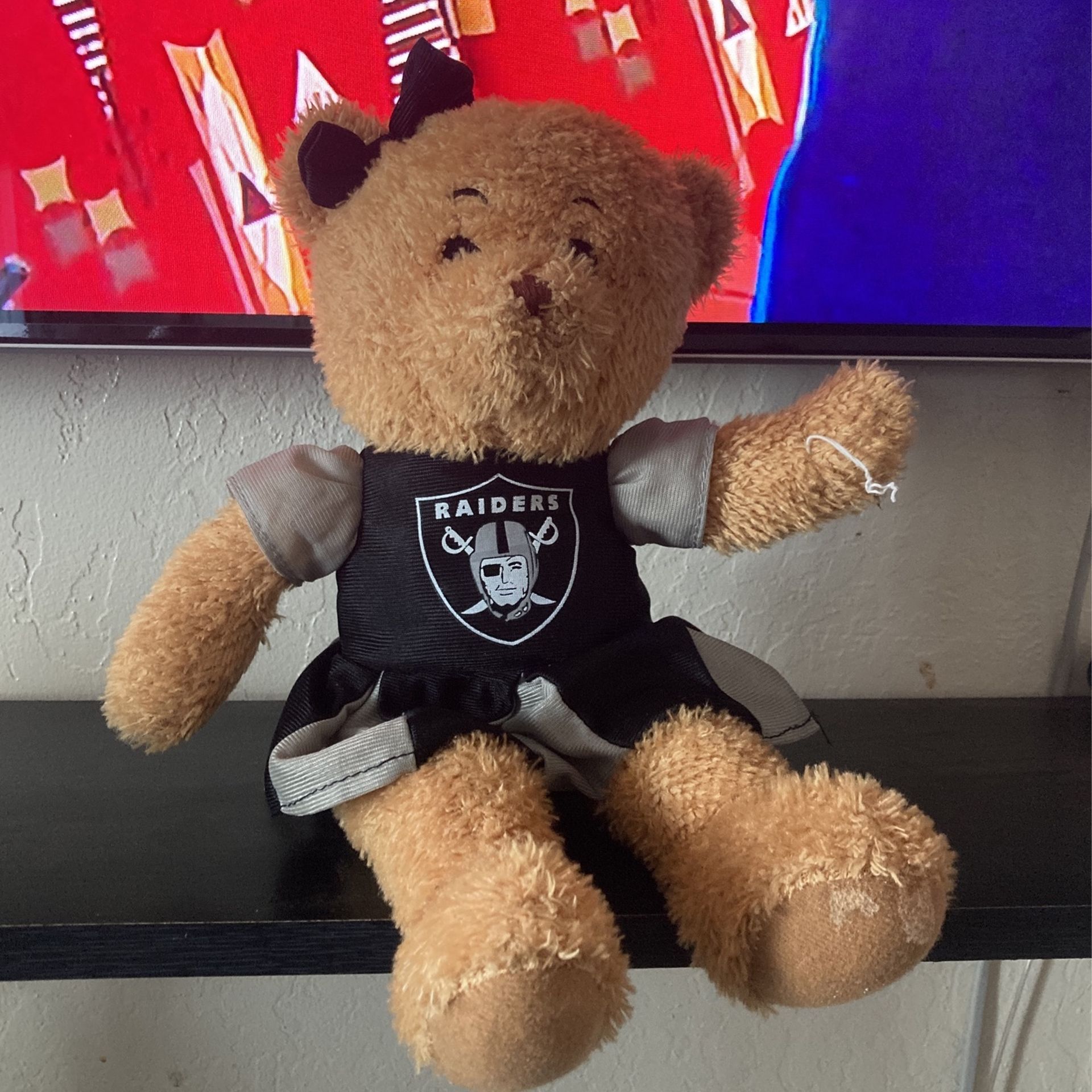 Raider Cheerleader Teddy Bear