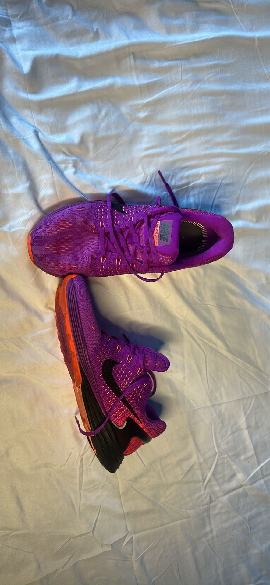 Nike Lunarglide7 Size 9WMN Purple&Orange