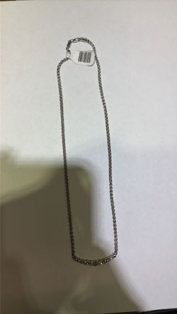 White gold necklace