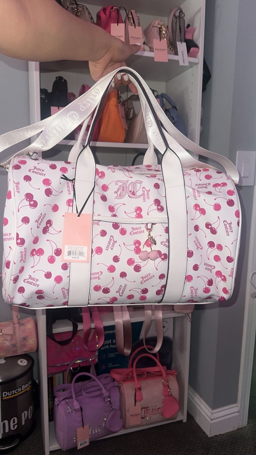 Juicy Pink Travel Bag 🍒✨