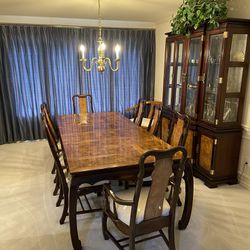 Dining Room Set And Cabinet