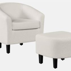 Accent Chair And Ottoman 