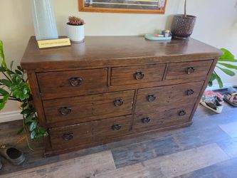 Real wood dresser and nightstand