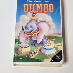 Dumbo Very RARE Walt Disney's Classic Black Diamond Edition, VHS Tested Fine 1991