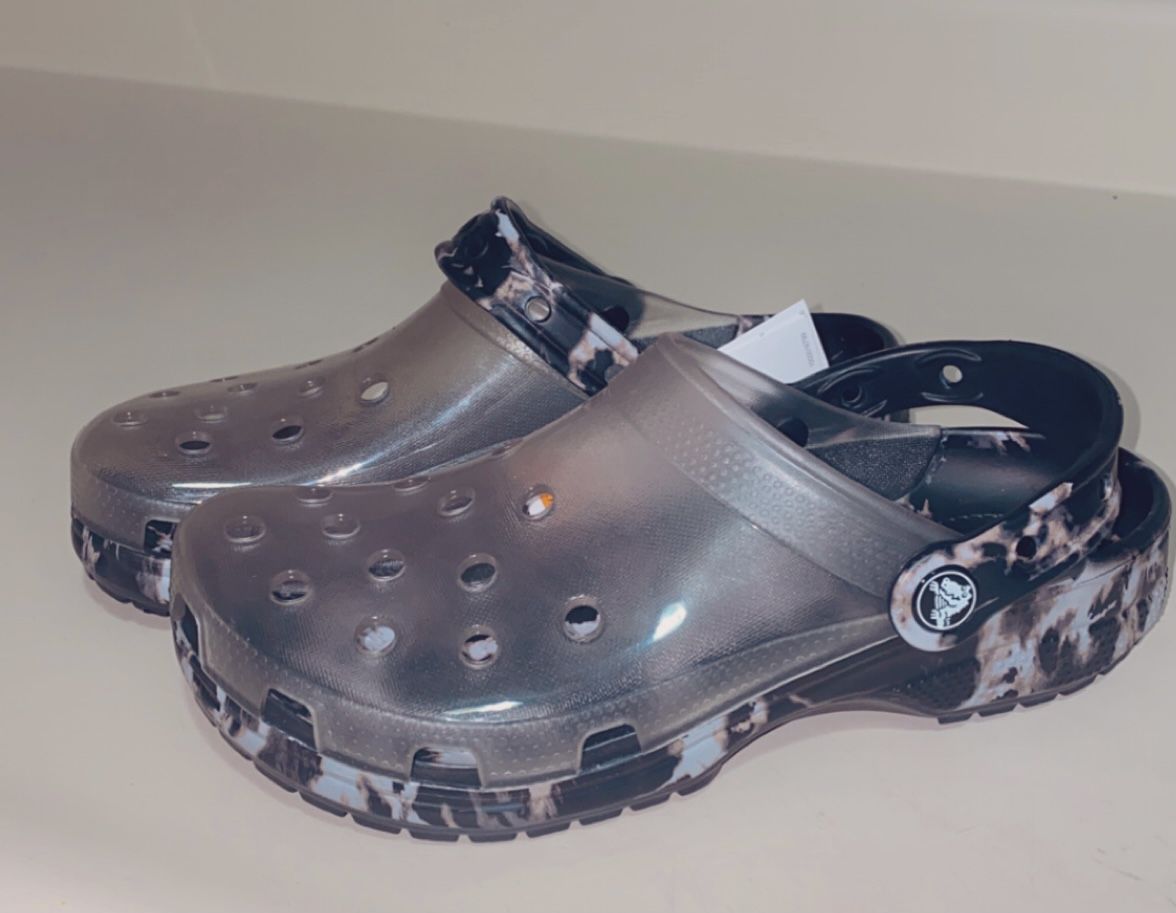 Translucent Bleach Dye Crocs