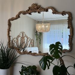 Large Vintage Gold Wall Mirror