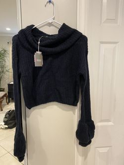 Misguided crop knit sweater