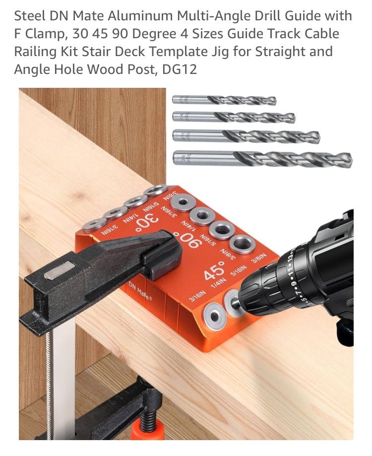 Multi Angle Drill Guide With F Clamp