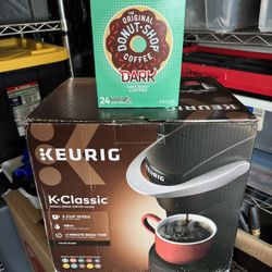 New Keurig K-Classic Single-Serve K-Cup Pod Coffee Maker K50 w/extras