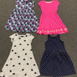 Bundled lot of 4 girls size 7 summer dresses