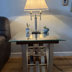 Coffee Table And Lamp