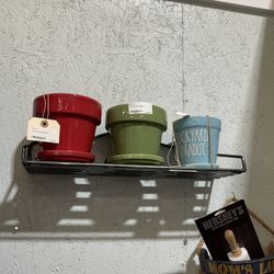 Planters And Shelf For Sale