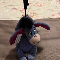 Disney store Mini Bean Bag EEYORE Winnie The Pooh Plush Toy Donkey With Clip