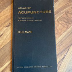 Very Rare 1963 Atlas Of Acupuncture By Felix Mann 70.00 Obo