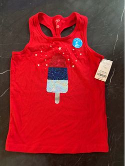 Carters girls 4th of July sequin top
