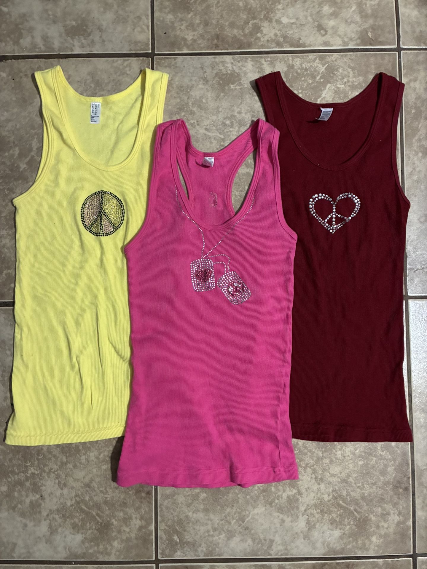 Three Beaded Tank Tops