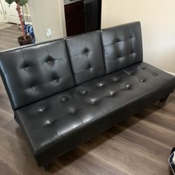 Black Futon Couch 