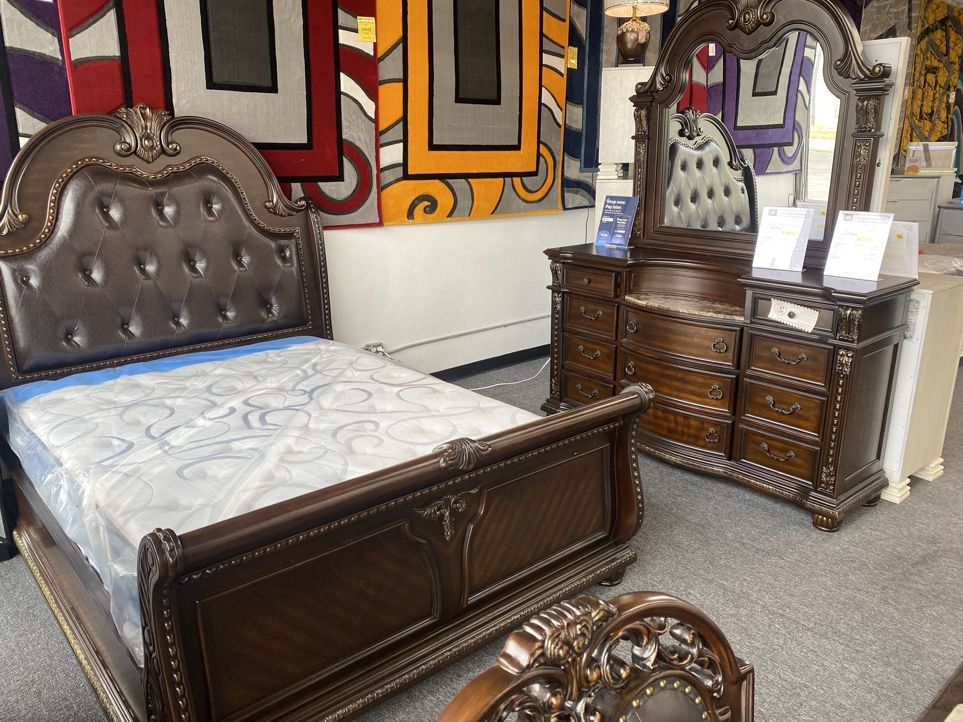 3pc Queen Size Bedframe Set $1,999