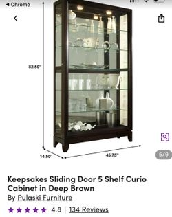 Keepsakes Lighted Curio Cabinet 