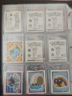 Pokémon 1999 Merlin sticker collection