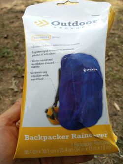Outdoor backpacker raincover of all size