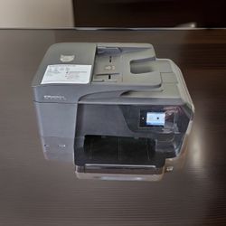 HP OfficeJet Pro 8715 All-in-one Color Printer Tested **FREE NEW INK IN BOX**