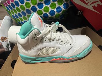 Air Jordan 5 Retro Light Aqua Sneaker