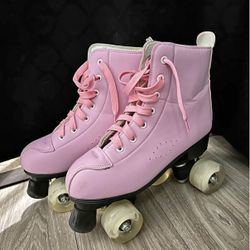 Vintage Pink Roller Skates