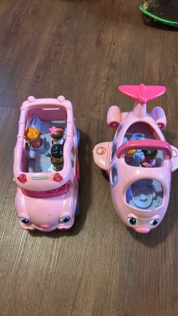 Little Tikes bus and airplane