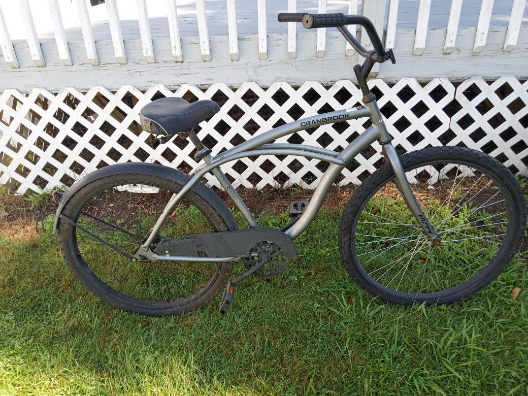 26-in Beach Cruiser Bike Single Speed With New Chain Ready To Ride
