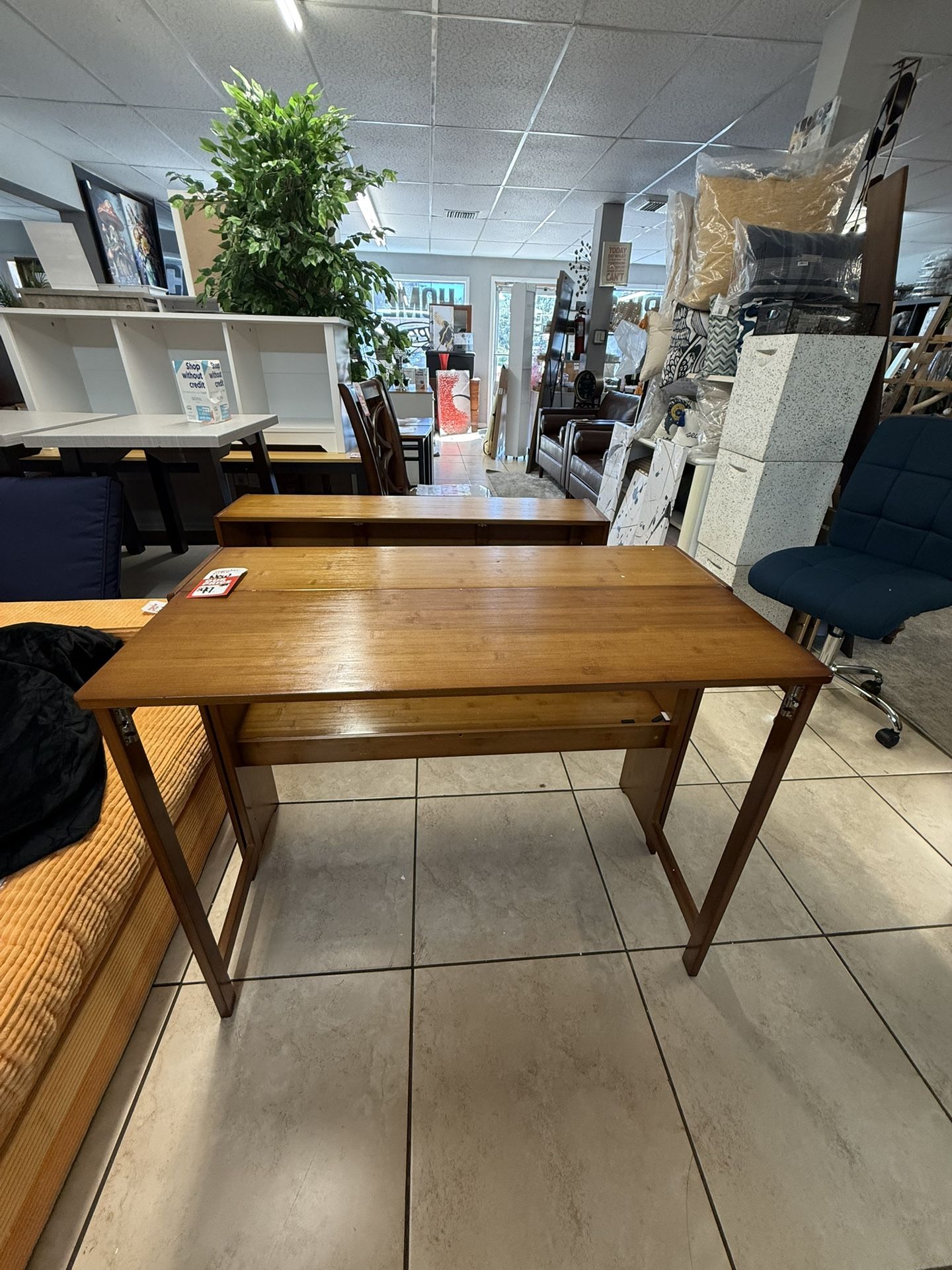 Brand New Folding Desk/ W Bookshelf!