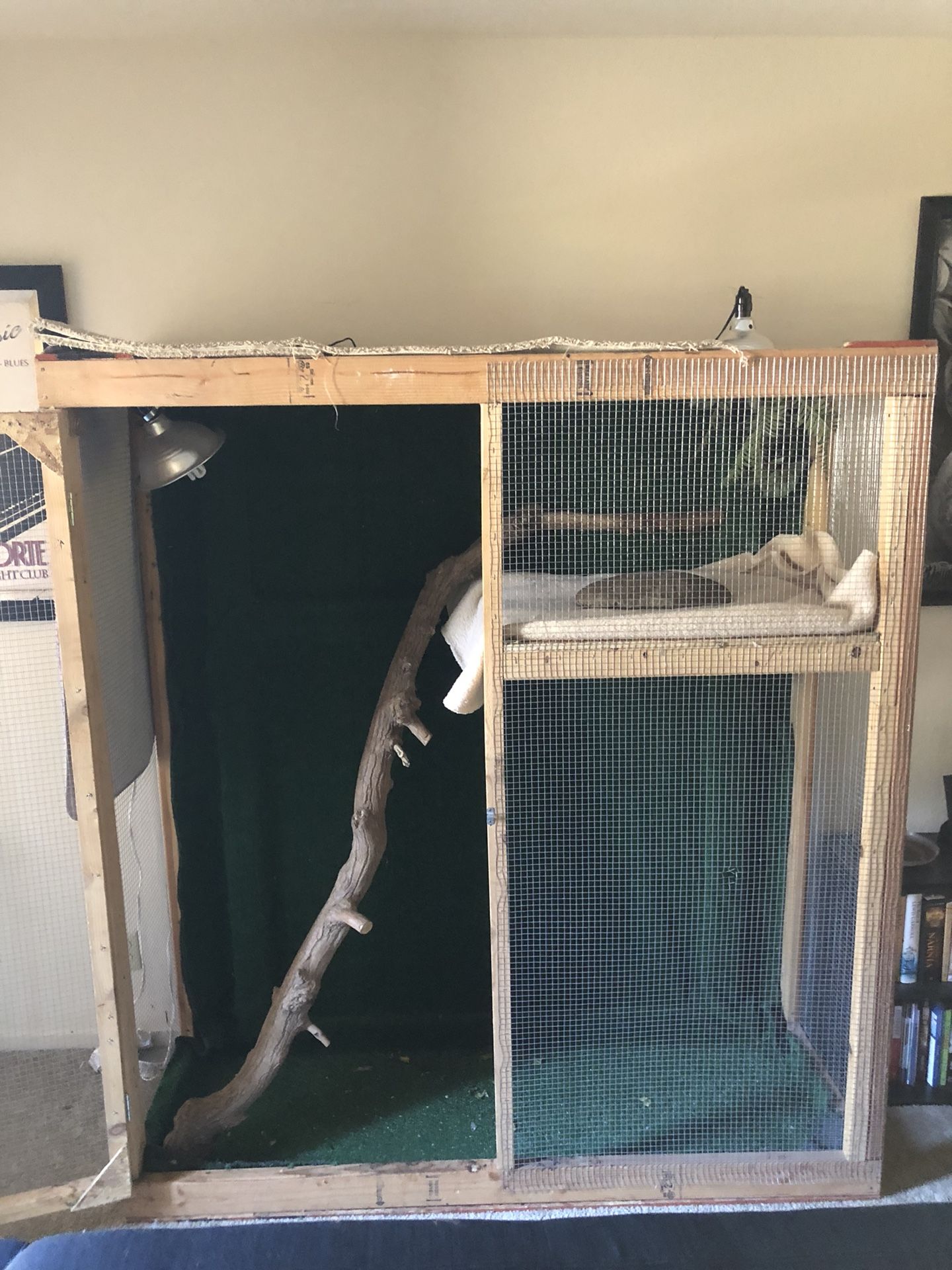 Custom built iguana cage With extras