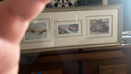 Michelangelo Sistine Chapel Triple Print Framed Art