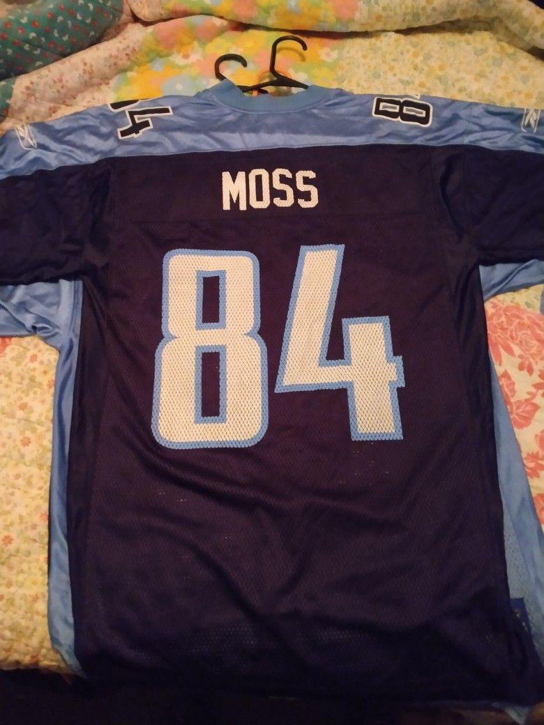 Authentic NFL Titans Moss Home Jersey