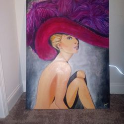 Acrylic Painting Of Lady Gaga