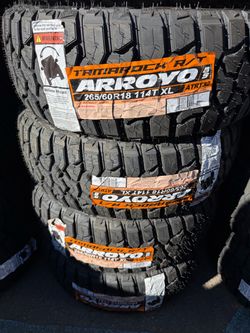 Arroyo Tamarock R/T 265/60R18 114T XL Tires new – Set of 4