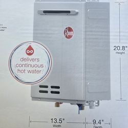 RHEEM TANKLESS WATER HEATER 9.5 GPM