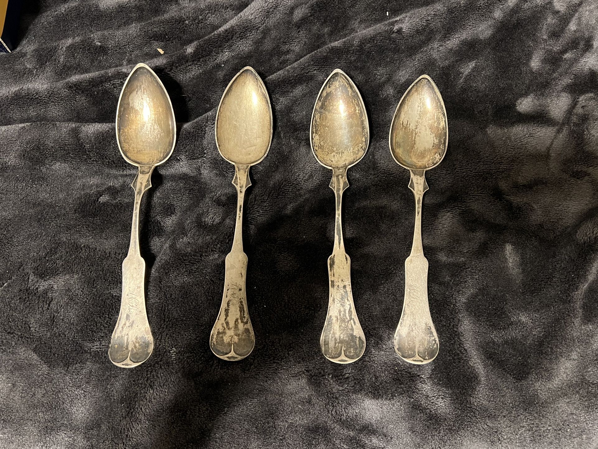 David Kinsey Silver Spoons Circa 1850