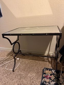 Table- metal and mirror