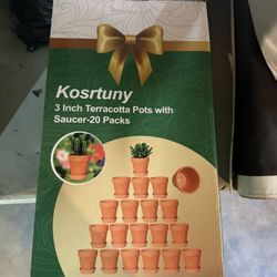 Mini Planters With Saucers