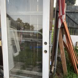 Home Exterior Glass Entrance Door 35 1/2 x 78