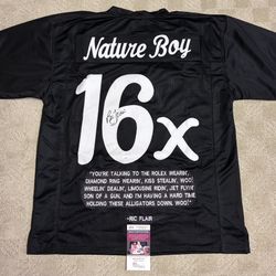 Ric “Nature Boy” Flair Autographed 16X World Champion Jersey With COA