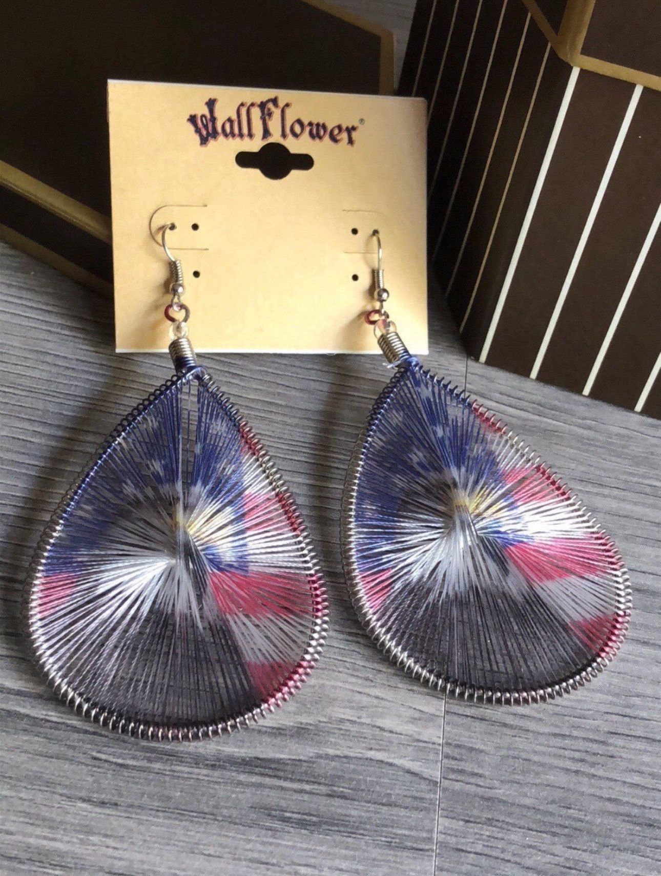 Stunning Patriotic Statement Earrings