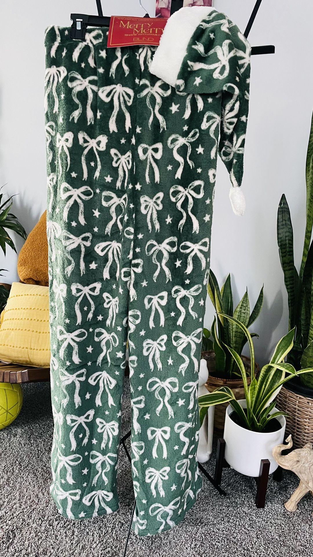 Brand New Pajama Pant With Matching Hat! 